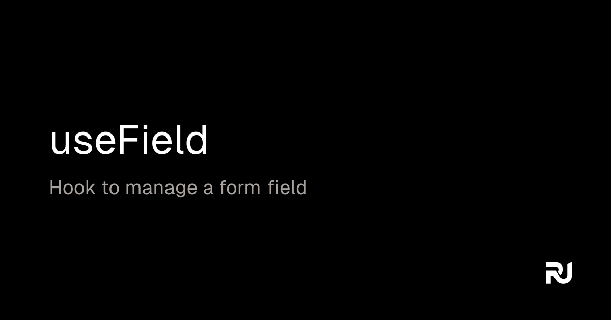 useField React hook Reactuse