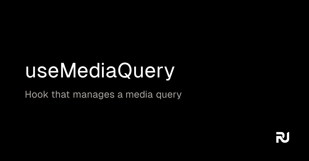 useMediaQuery React hook Reactuse